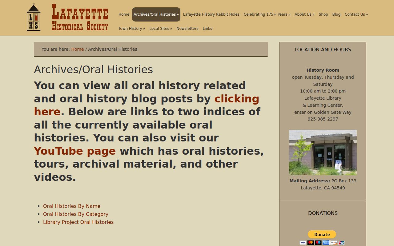 Lafayette city directory research through Lafayette oral histories