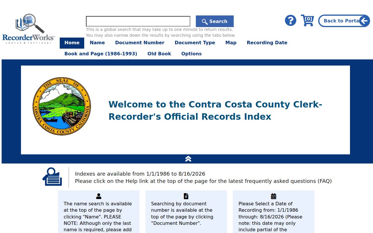 Lafayette residents directory RecorderWorks deed index